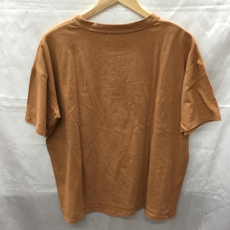 カンゴール KANGOL Tシャツ 半袖 9282-1932 半袖カットソー プリントTシャツ クルーネックカットソー M ロゴ、文字 茶 / ブラウン / レディース USED 古着 中古 10113297