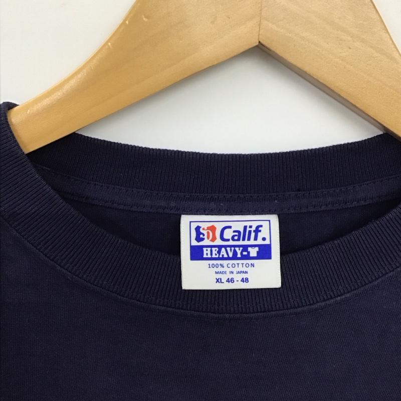 スタンダード カリフォルニア STANDARD CALIFORNIA Tシャツ 半袖 半袖カットソー プリントTシャツ クルーネックカットソー XL ロゴ、文字 紺 / ネイビー / メンズ USED 古着 中古 10137521