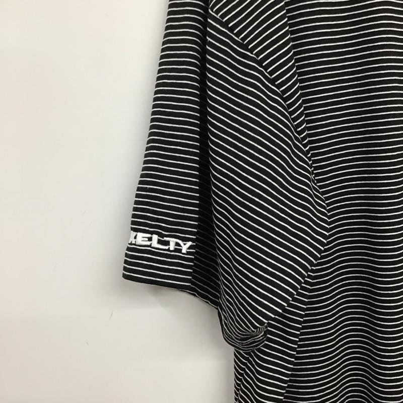 ケルティ KELTY Tシャツ 半袖 半袖カットソー プリントTシャツ クルーネックカットソー XL ボーダー柄 白 / ホワイト / X 黒 / ブラック / メンズ USED 古着 中古 10137792
