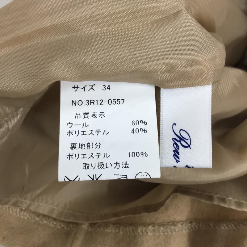 ルゥデルゥ Rew de Rew パンツ ショートパンツ ショートパンツ ハーフパンツ カジュアルパンツ 34 無地 ベージュ / ベージュ / レディース USED 古着 中古 10114285
