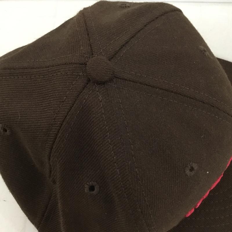 アイスクリーム ICECREAM 帽子 キャップ NEW ERA 59FIFTY ウール 61.5cm ロゴ、文字 茶 / ブラウン / メンズ USED 古着 中古 10128803