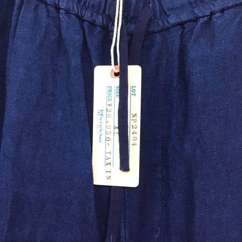 ノースノーネーム NORTH NO NAME パンツ ワークパンツ、ペインターパンツ リネンパンツ ワイドパンツ カジュアルパンツ XL 無地 インディゴ / インディゴ / メンズ USED 古着 中古 10138589