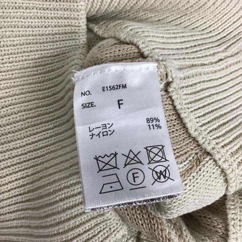 ゼヴォン Thevon. ベスト ベスト フリンジノースリニット E1562FM FREE 無地 アイボリー / アイボリー / レディース USED 古着 中古 10134661