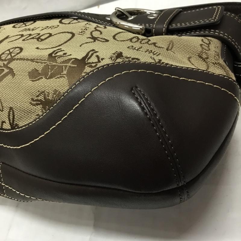 コーチ COACH ショルダーバッグ ショルダーバッグ F14442 馬車柄 ロゴ、文字 ベージュ / ベージュ / X 茶 / ブラウン / レディース USED 古着 中古 10108861
