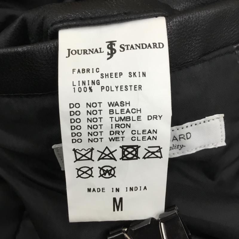 ジャーナルスタンダード JOURNAL STANDARD ジャケット、上着 レザージャケット M 無地 黒 / ブラック / メンズ USED 古着 中古 10140257
