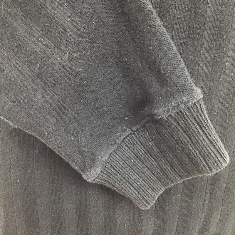 キャリー CALEE カットソー 長袖 長袖カットソー カラーシャツ 長袖ポロシャツ M ロゴ、文字 黒 / ブラック /  メンズ USED 古着 中古 10113116