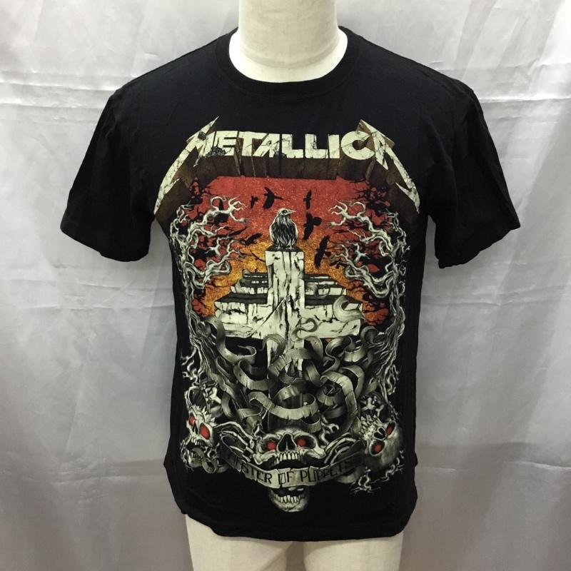 古着 USED Tシャツ 半袖 半袖カットソー プリントTシャツ クルーネックカットソー バンドTシャツ M プリント 黒 / ブラック /  メンズ USED 古着 中古 10111287