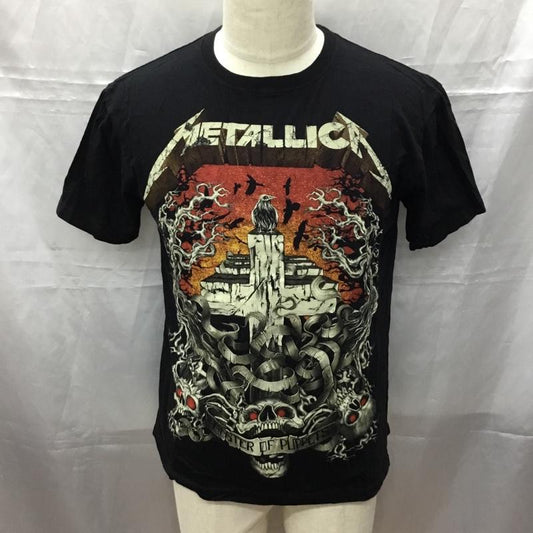 古着 USED Tシャツ 半袖 半袖カットソー プリントTシャツ クルーネックカットソー バンドTシャツ M プリント 黒 / ブラック /  メンズ USED 古着 中古 10111287