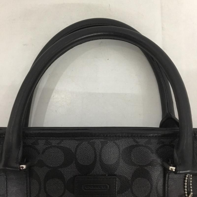 コーチ COACH トートバッグ トートバッグ F71103 シグネチャー ロゴ、文字 黒 / ブラック / メンズ USED 古着 中古 10133828
