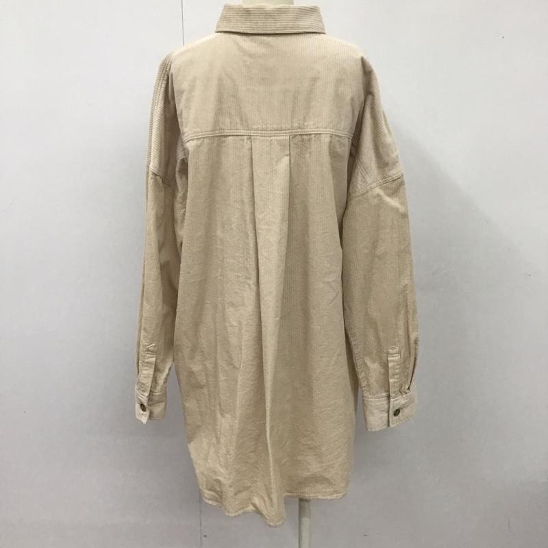 ローリーズファーム LOWRYS FARM シャツ、ブラウス 長袖 lf619152ad コーデュロイcpoシャツ 長袖コーデュロイシャツ カジュアルシャツ FREE 無地 アイボリー / アイボリー / レディース USED 古着 中古 10109207