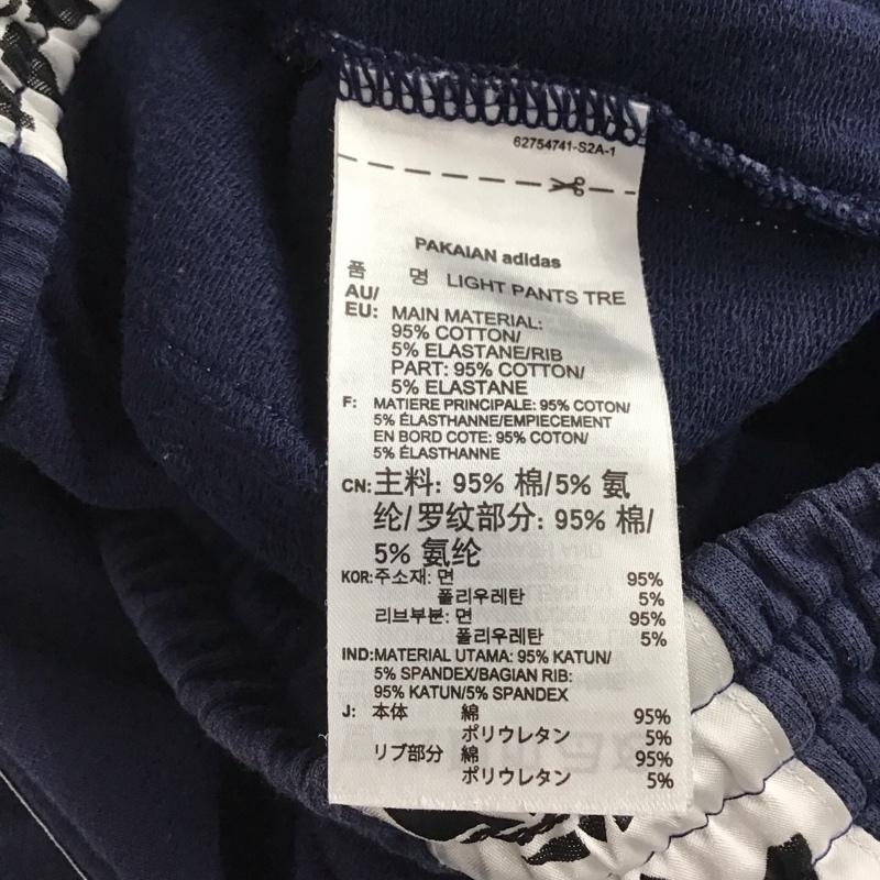 アディダス adidas パンツ ワークパンツ、ペインターパンツ ワークパンツ スリムパンツ カジュアルパンツ スウェットパンツ L ロゴ、文字 紺 / ネイビー / メンズ USED 古着 中古 10141786