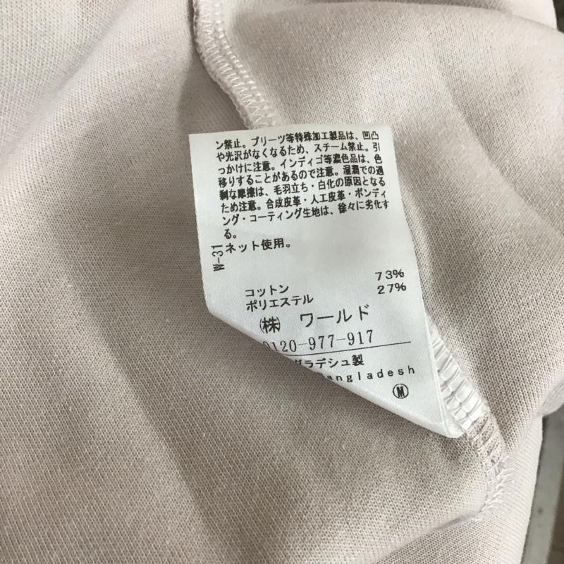 インデックス index ワンピース ひざ丈スカート C58-56030 タックスリーブ Aラインジャージワンピース 半袖 M 無地 灰 / グレー / レディース USED 古着 中古 10119202