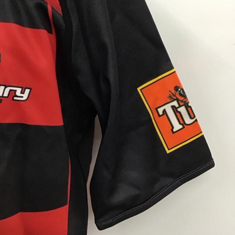 カンタベリー CANTERBURY カットソー 半袖 半袖カットソー プリントTシャツ クルーネックカットソー スポーツウェア M ロゴ、文字 黒 / ブラック / X 赤 / レッド / メンズ USED 古着 中古 10111111
