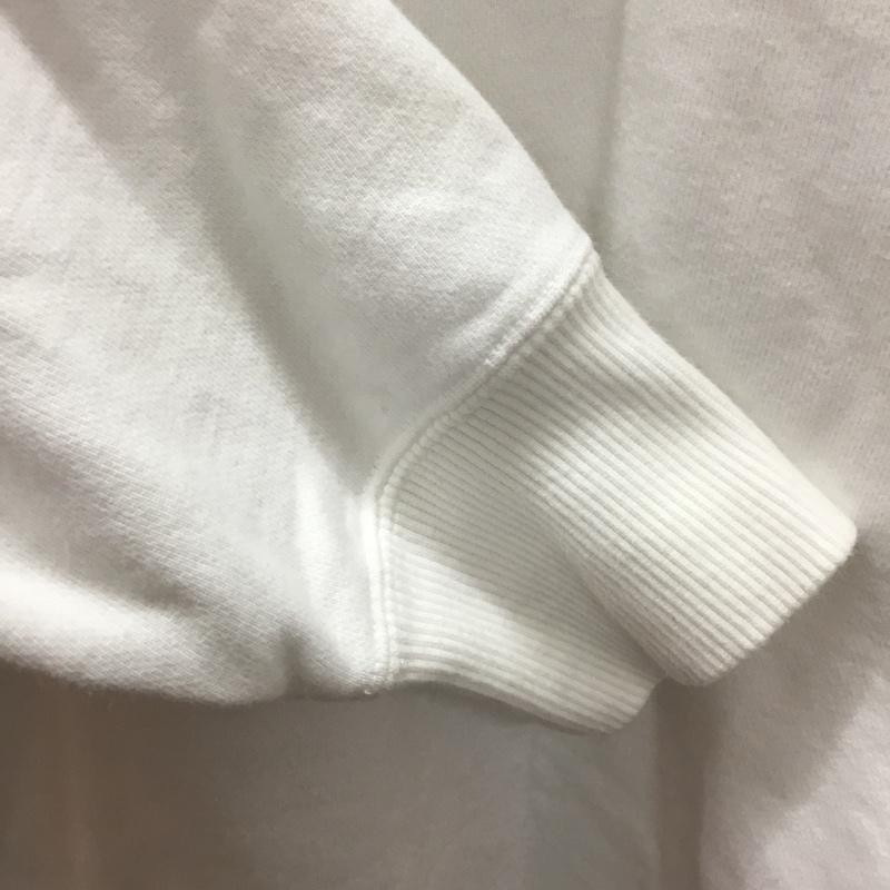 チャンピオン Champion トレーナー 長袖 XL プリント X ロゴ、文字 白 / ホワイト / メンズ USED 古着 中古 10110831