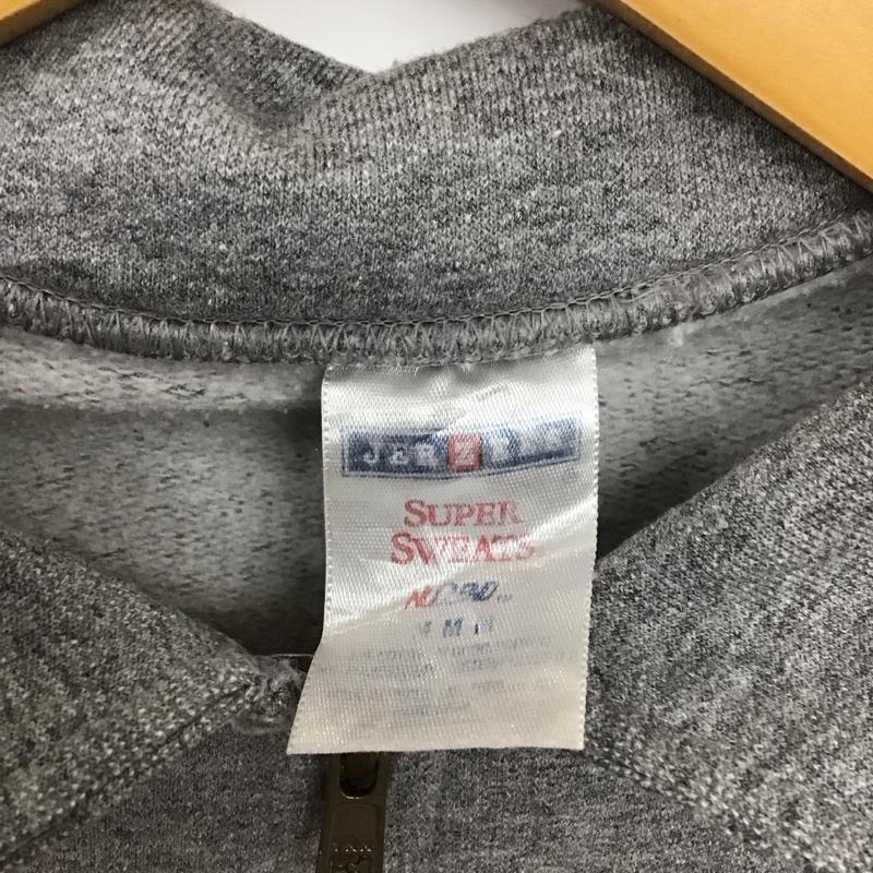 古着 USED トレーナー 長袖 長袖トレーナー スウェット ジップアップネック プルオーバー M ロゴ、文字 灰 / グレー / メンズ USED 古着 中古 10133077