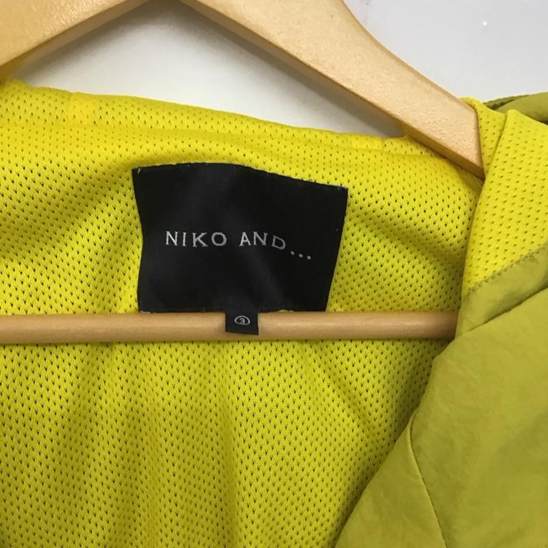 ニコアンド niko and... ジャケット、上着 ジャンパー、ブルゾン マウンテンパーカー L 無地 黄 / イエロー / X 紺 / ネイビー / X 白 / ホワイト / メンズ USED 古着 中古 10134515