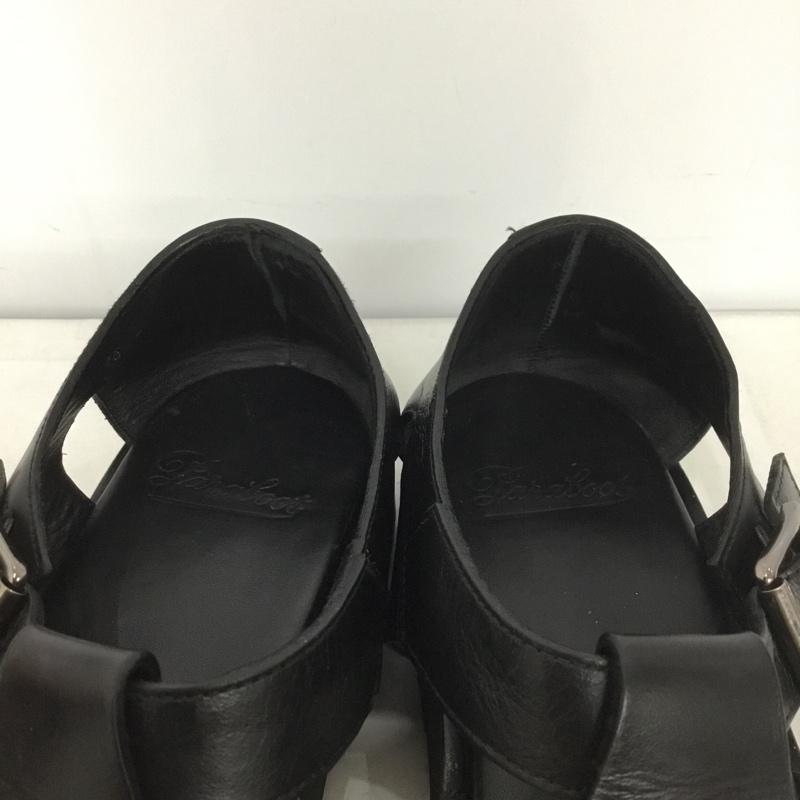 パラブーツ Paraboot サンダル サンダル 123312 グルカサンダル レザー PACIFIC 45 箱有 無地 黒 / ブラック / メンズ USED 古着 中古 10138474