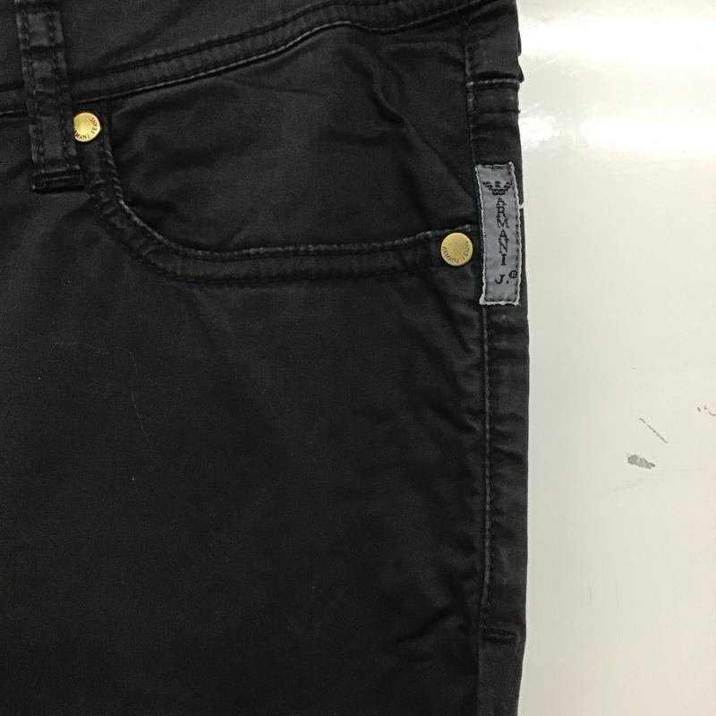アルマーニジーンズ ARMANI JEANS パンツ デニム、ジーンズ スリムパンツ ストレッチパンツ カジュアルパンツ 27インチ 無地 黒 / ブラック / レディース USED 古着 中古 10136415