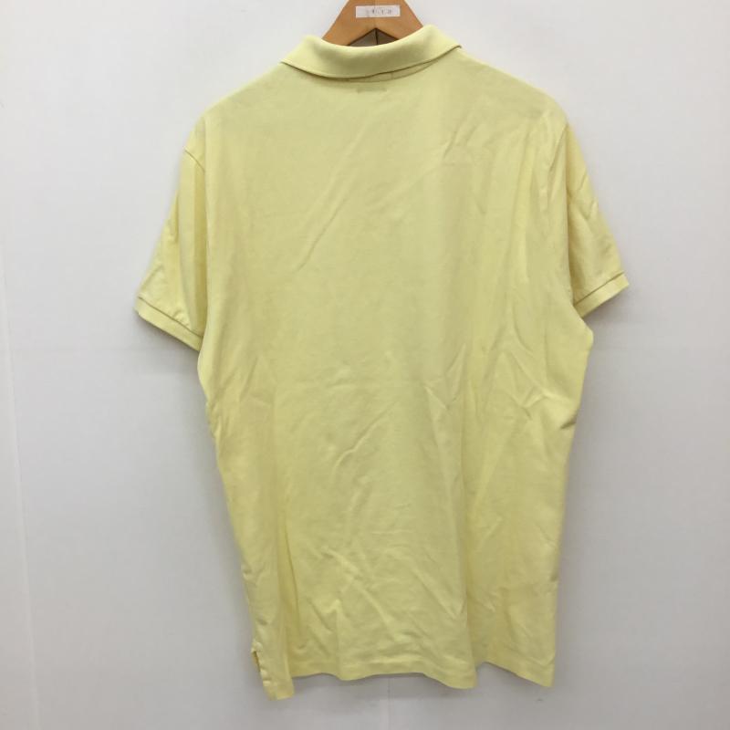 ポロラルフローレン POLO RALPH LAUREN カットソー 半袖 ポロシャツ L ロゴ、文字 黄 / イエロー / メンズ USED 古着 中古 10136803
