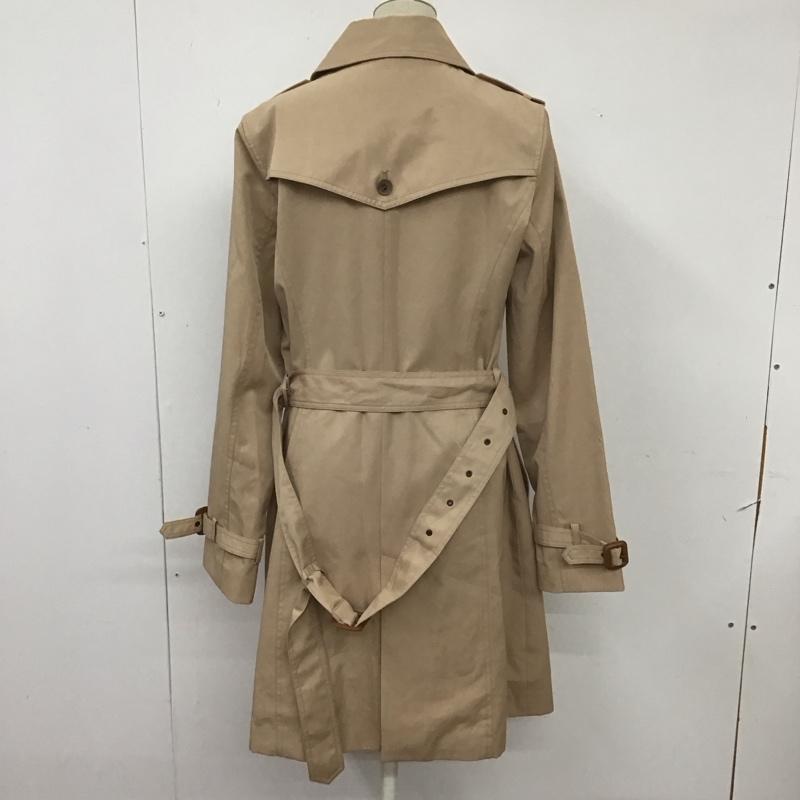 ナチュラルビューティーベーシック NATURAL BEAUTY BASIC コート トレンチコート トレンチコート ロングコート アウター L 無地 ベージュ / ベージュ / レディース USED 古着 中古 10113804