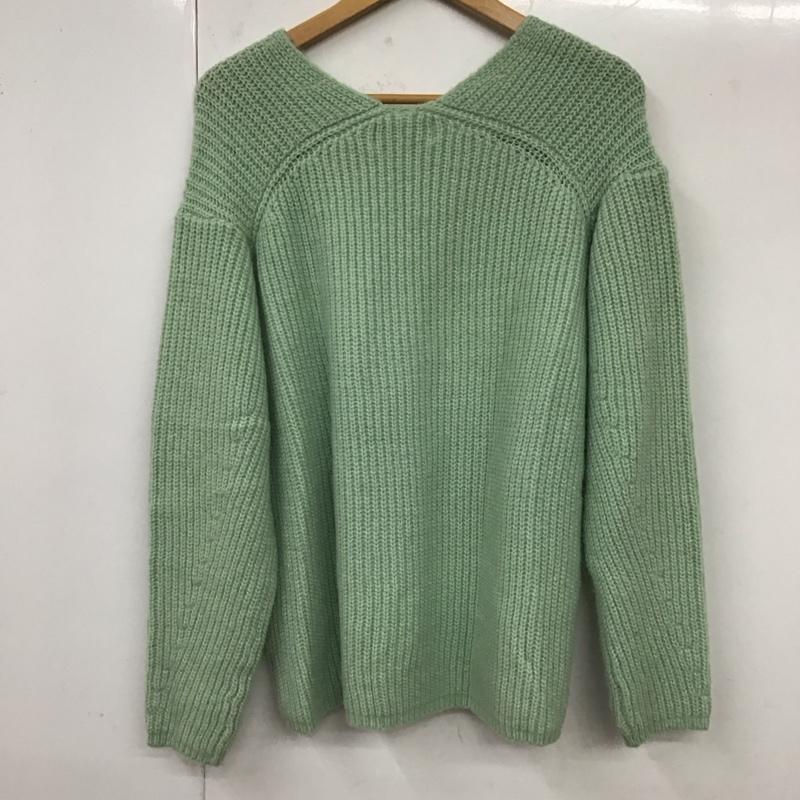 アズールバイマウジー AZUL BY MOUSSY ニット、セーター 長袖 長袖ニットカットソー ニット セーター Vネックニット S 無地 マルチカラー / マルチカラー / レディース USED 古着 中古 10119077