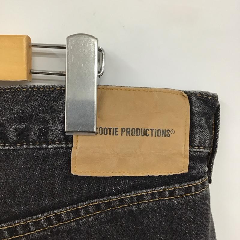 クーティープロダクションズ COOTIE PRODUCTIONS パンツ デニム、ジーンズ ワイド バギージーンズ デニムパンツ XL 無地 黒 / ブラック /  メンズ USED 古着 中古 10121299