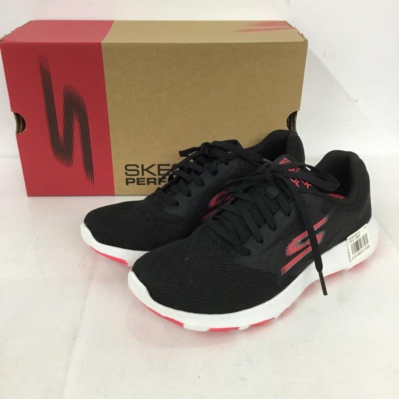 スケッチャーズ SKECHERS スニーカー スニーカー 15651 BKHP GO WALK COOL 22.5cm 箱有 22.5cm ロゴ、文字 黒 / ブラック / X 白 / ホワイト / X 桃 / ピンク / レディース USED 古着 中古 10128142