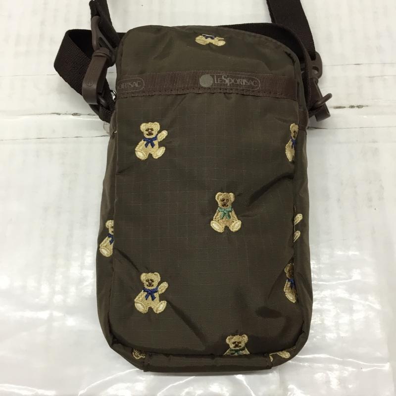 レスポートサック LeSportsac ショルダーバッグ ショルダーバッグ ミニバッグ クマ 総柄 茶 / ブラウン / レディース USED 古着 中古 10117664