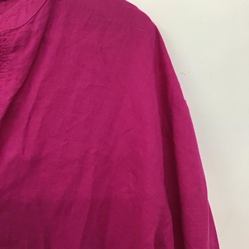 ザラ ZARA ワンピース ロングスカート L 無地 桃 / ピンク / X 紫 / パープル / レディース USED 古着 中古 10137479