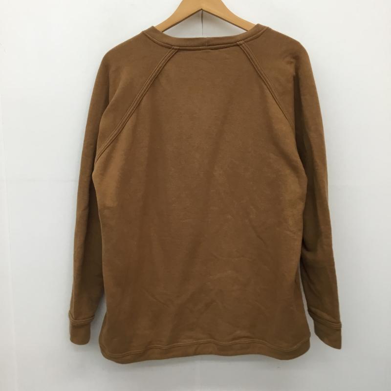 USフルギ US古着 トレーナー 長袖 o project M 無地 茶 / ブラウン / メンズ USED 古着 中古 10138259