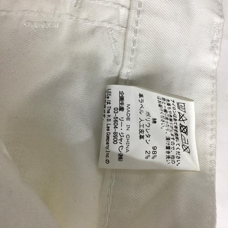 リー Lee パンツ デニム、ジーンズ デニムパンツ スリムパンツ ストレッチパンツ ジーンズ M 無地 白 / ホワイト /  メンズ USED 古着 中古 10123691