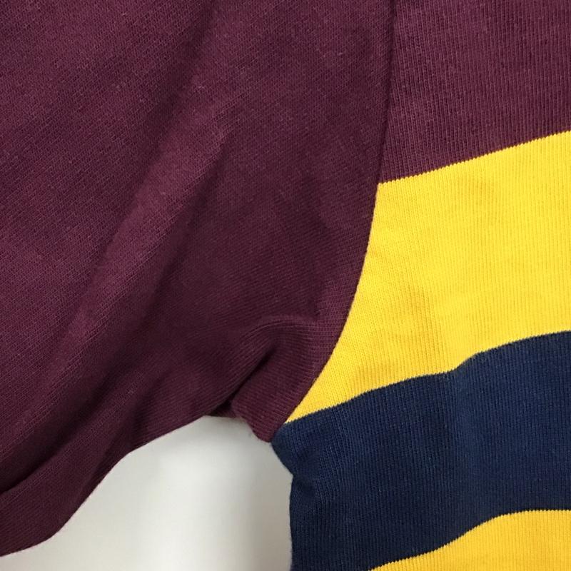 パタゴニア patagonia ポロシャツ 長袖 54705f4 長袖ポロシャツ 長袖カットソー ラガーシャツ 00s L ボーダー柄 黄 / イエロー / X 紫 / パープル / X 紺 / ネイビー / メンズ USED 古着 中古 10134696