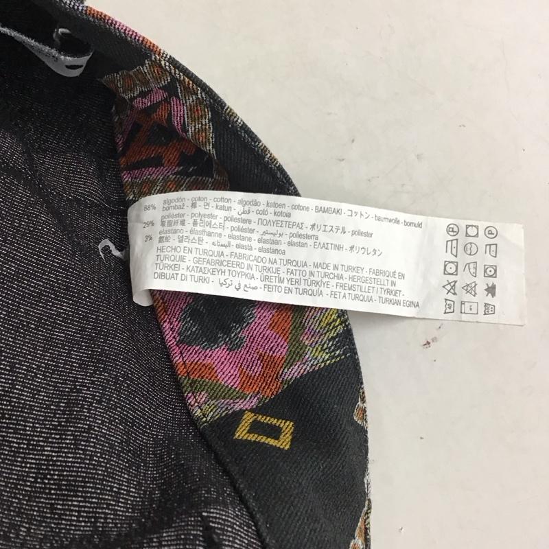 ザラ ZARA パンツ デニム、ジーンズ カジュアルパンツ ワイドパンツ ストレッチパンツ M プリント マルチカラー / マルチカラー / レディース USED 古着 中古 10145180