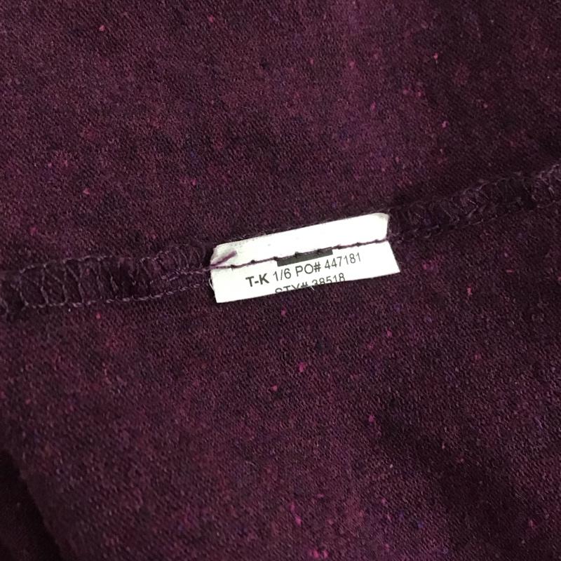 パタゴニア patagonia Tシャツ 長袖 L ロゴ、文字 X プリント 紫 / パープル / メンズ USED 古着 中古 10143311
