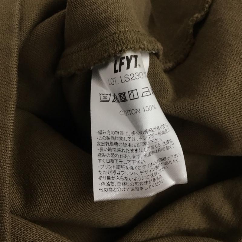 ラファイエット Lafayette Tシャツ 半袖 半袖カットソー プリントTシャツ クルーネックカットソー L ロゴ、文字 茶 / ブラウン / メンズ USED 古着 中古 10138158