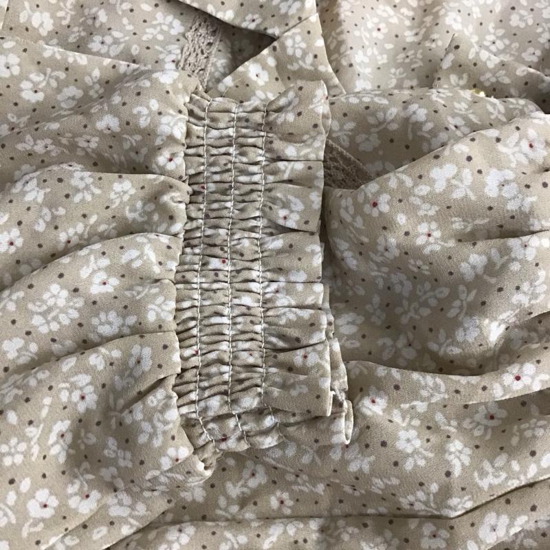 オリーブデオリーブ OLIVE des OLIVE シャツ、ブラウス 半袖 FREE 総柄 ベージュ / ベージュ / レディース USED 古着 中古 10131841