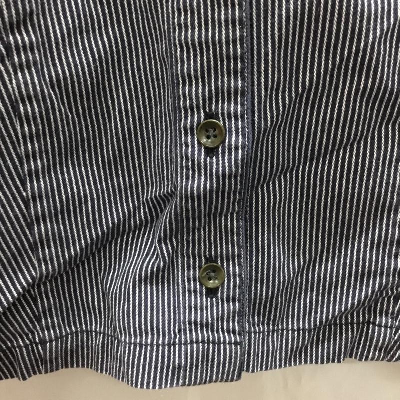 ラルフローレン RALPHLAUREN シャツ、ブラウス 半袖 ストライプ インディゴ / インディゴ / レディース USED 古着 中古 10110835