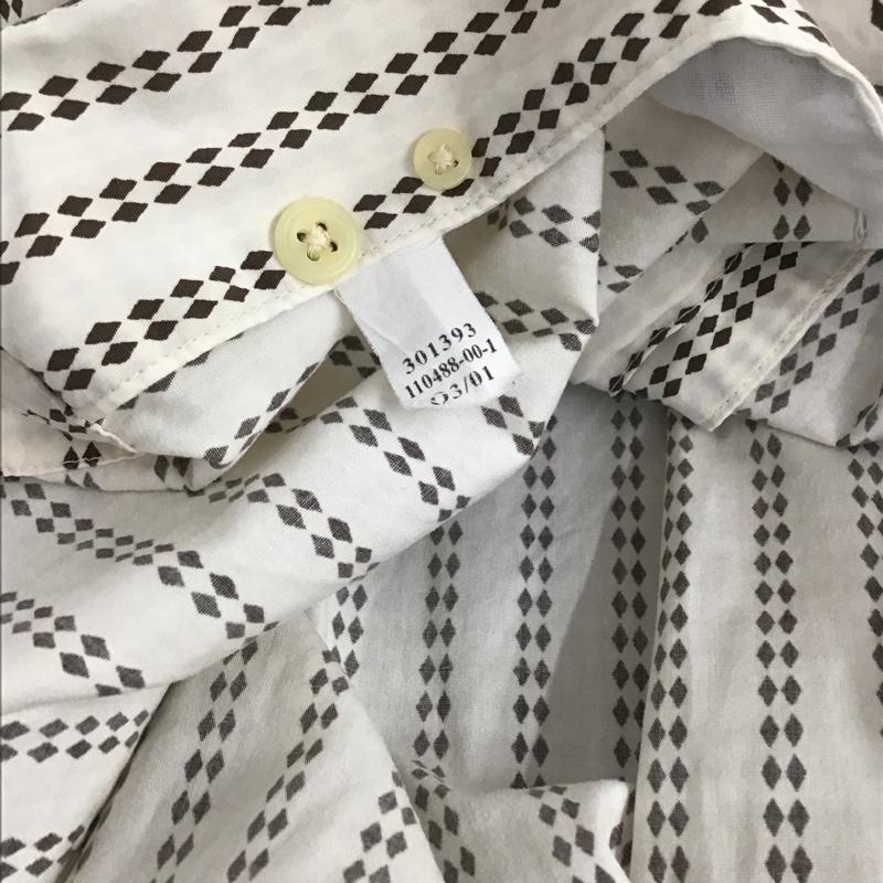古着 USED シャツ、ブラウス 半袖 半袖シャツ プリントシャツ ポケットシャツ プリント 白 / ホワイト / X 茶 / ブラウン / メンズ USED 古着 中古 10136238
