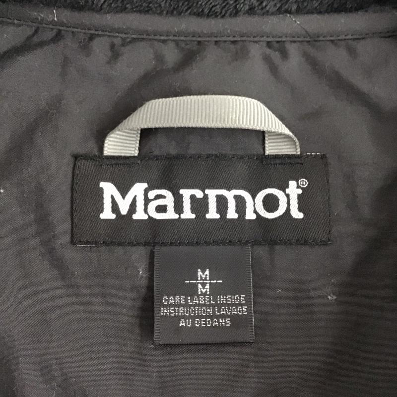 マーモット Marmot ベスト ベスト mjf-f7067 オリジンフリースベスト ジップアップベスト ノースリーブカットソー M ロゴ、文字 黒 / ブラック / メンズ USED 古着 中古 10109790