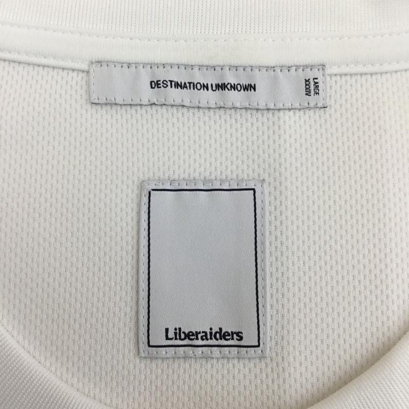 リベレイダース Liberaiders カットソー 長袖 L ロゴ、文字 白 / ホワイト / メンズ USED 古着 中古 10139206