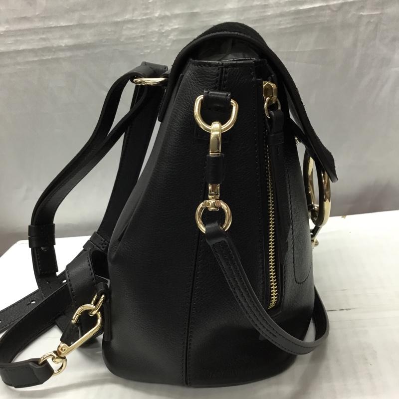 クロエ Chloe リュックサック、デイパック リュックサック、デイバッグ 01185765-5 フェイ 2WAY ハンドバッグ ロゴ、文字 黒 / ブラック / レディース USED 古着 中古 10118686