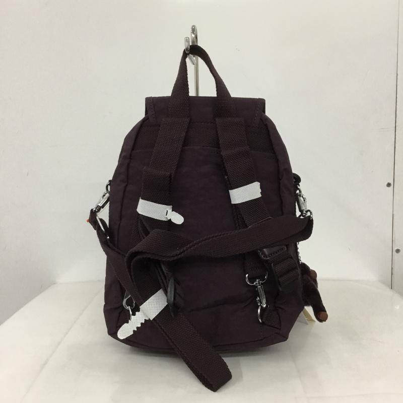 キプリング kipling リュックサック、デイパック リュックサック、デイバッグ K13108-C72 FIREFLY N 2WAY ショルダー ロゴ、文字 紫 / パープル / レディース USED 古着 中古 10131724