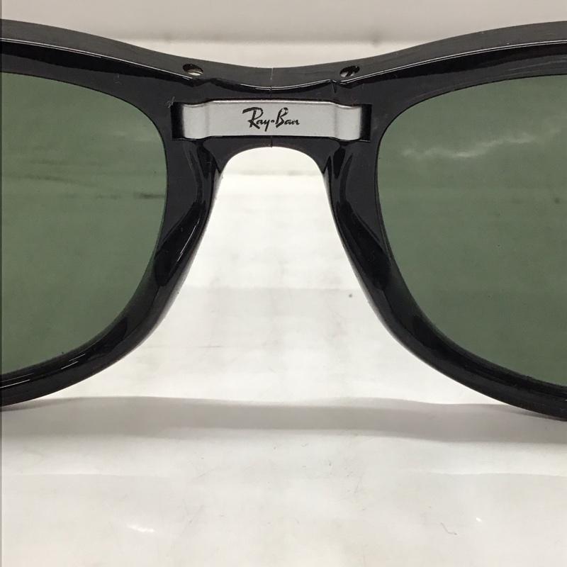レイバン Ray-Ban めがね・サングラス サングラス RB4105 601 WAYFARER FOLDING CLASSIC 折りたたみ ロゴ、文字 黒 / ブラック / メンズ USED 古着 中古 10114319