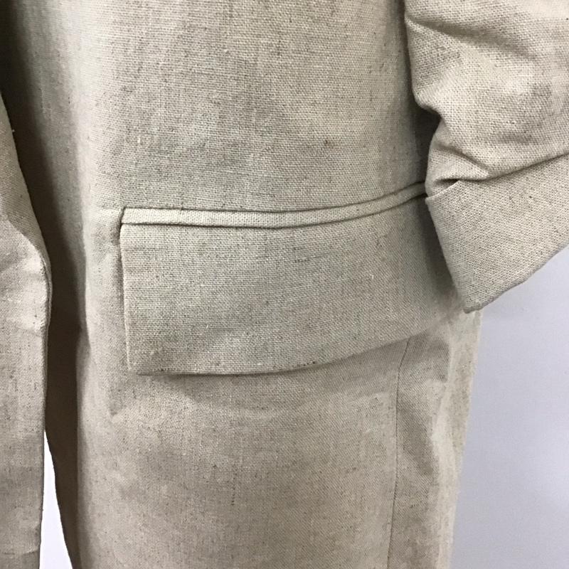 ザラ ZARA ジャケット、上着 ジャケット、ブレザー カジュアルジャケット ロングジャケット カラージャケット S 無地 ベージュ / ベージュ / レディース USED 古着 中古 10123812