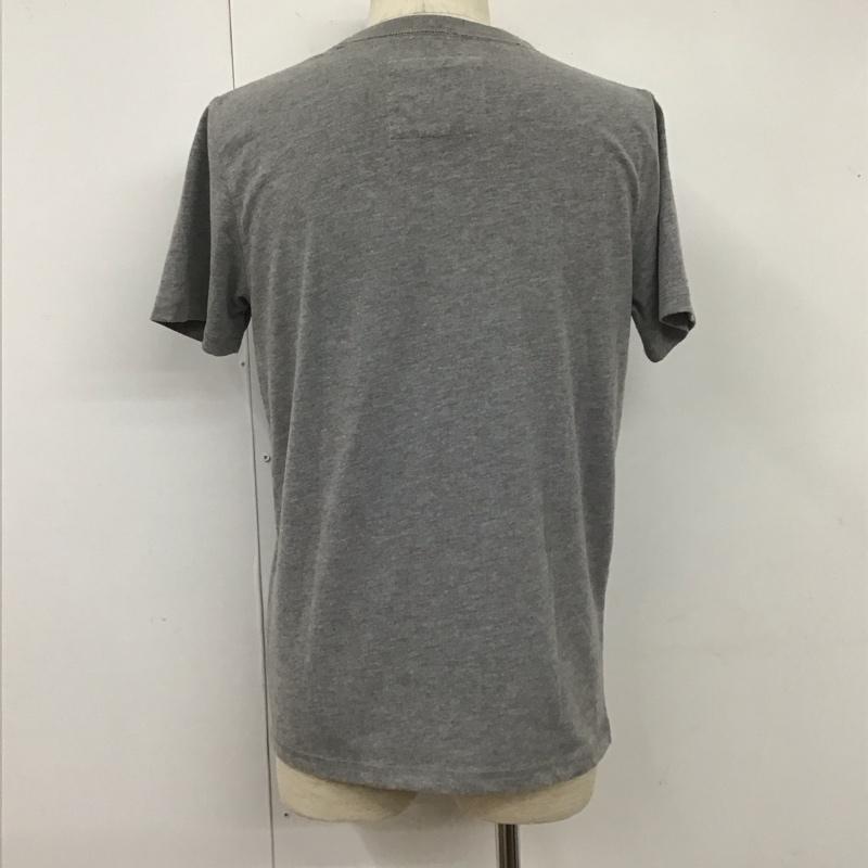 アバクロンビーアンドフィッチ ABERCROMBIE&FITCH Tシャツ 半袖 半袖カットソー 刺繍Tシャツ クルーネックカットソー M ロゴ、文字 灰 / グレー / メンズ USED 古着 中古 10107253