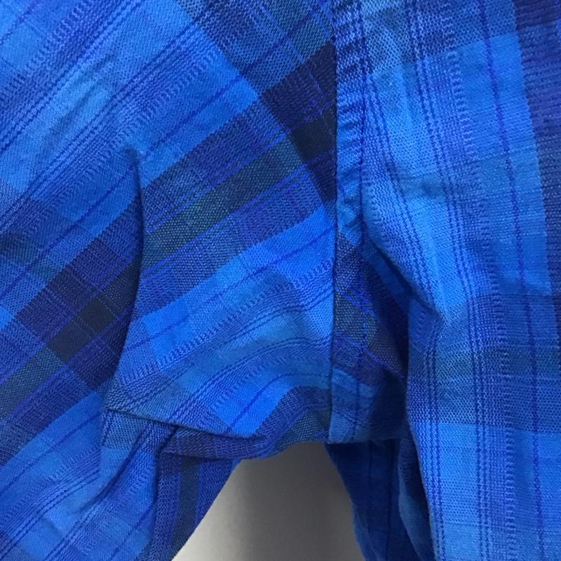 コロンビア Columbia シャツ、ブラウス 長袖 長袖シャツ カラーシャツ ポケットシャツ 長袖カットソー チェックシャツ XXL チェック 青 / ブルー /  メンズ USED 古着 中古 10110942