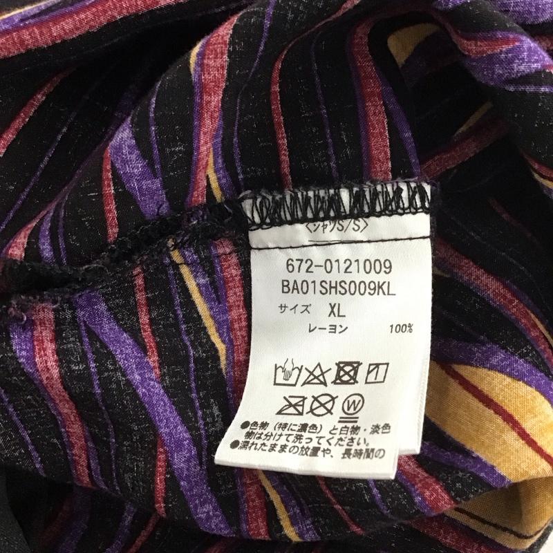 ナノユニバース nano・universe シャツ、ブラウス 半袖 半袖シャツ プリントシャツ ポケットシャツ XL プリント マルチカラー / マルチカラー / メンズ USED 古着 中古 10137689