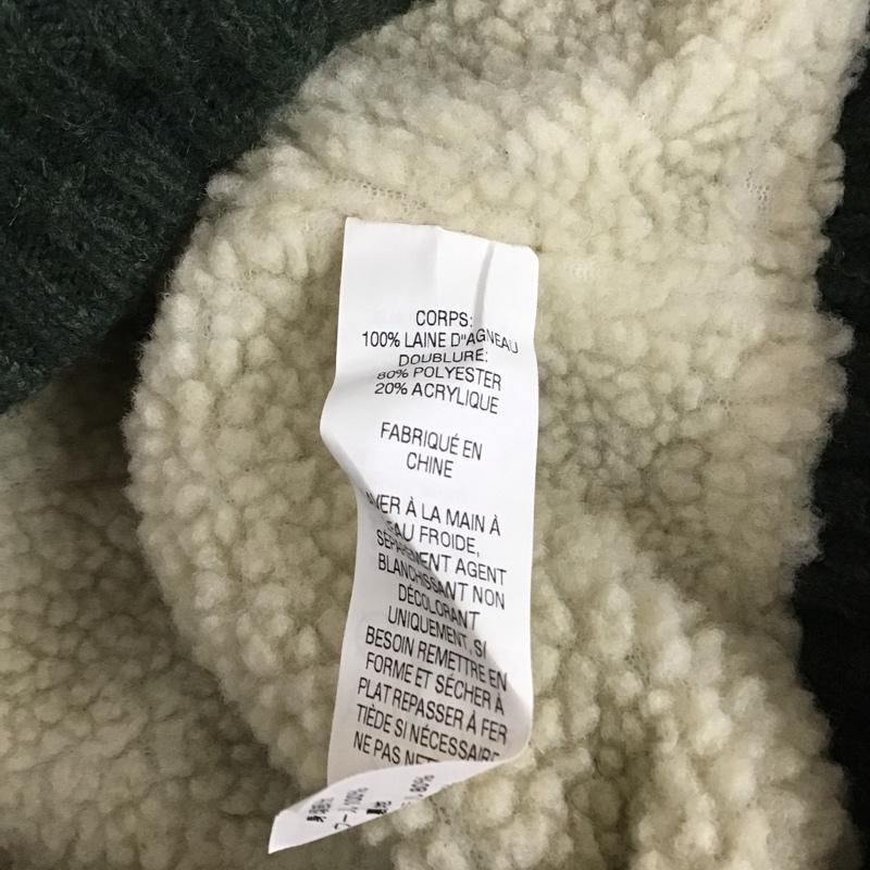 エルエルビーン L.L.Bean ニット、セーター 長袖 285317 ジップアップ ニットジャケット 裏ボア S 無地 緑 / グリーン / メンズ USED 古着 中古 10112652