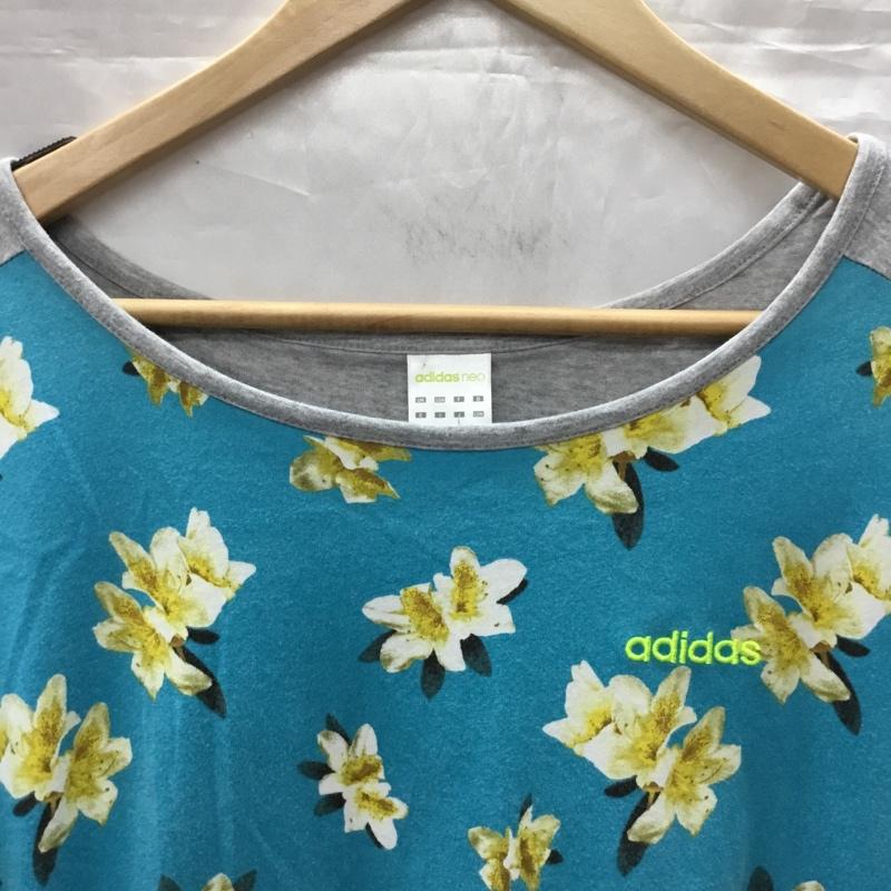 アディダス adidas Tシャツ 半袖 ap4704 フローラルソウガラTシャツ 半袖カットソー プリントTシャツ L 総柄 マルチカラー / マルチカラー / レディース USED 古着 中古 10113305