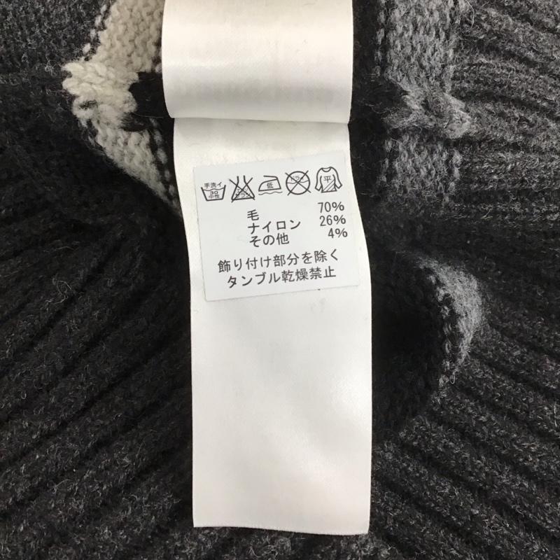 パタゴニア patagonia ニット、セーター 長袖 長袖ニットカットソー クルーネックカットソー セーター ボーダーニットカットソー XS ボーダー柄 灰 / グレー / X 黒 / ブラック / メンズ USED 古着 中古 10107801